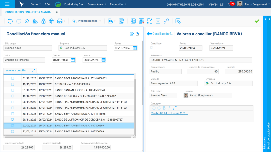 Conciliación financiera manual 4K